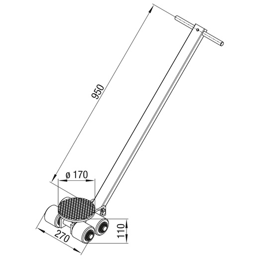 Exploded view drawing of the GKS L3 transport chassis, 3-metric-ton load capacity