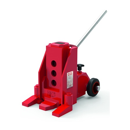 Image of the V10 hydraulic lift / machine jack with a 10-metric-ton load capacity